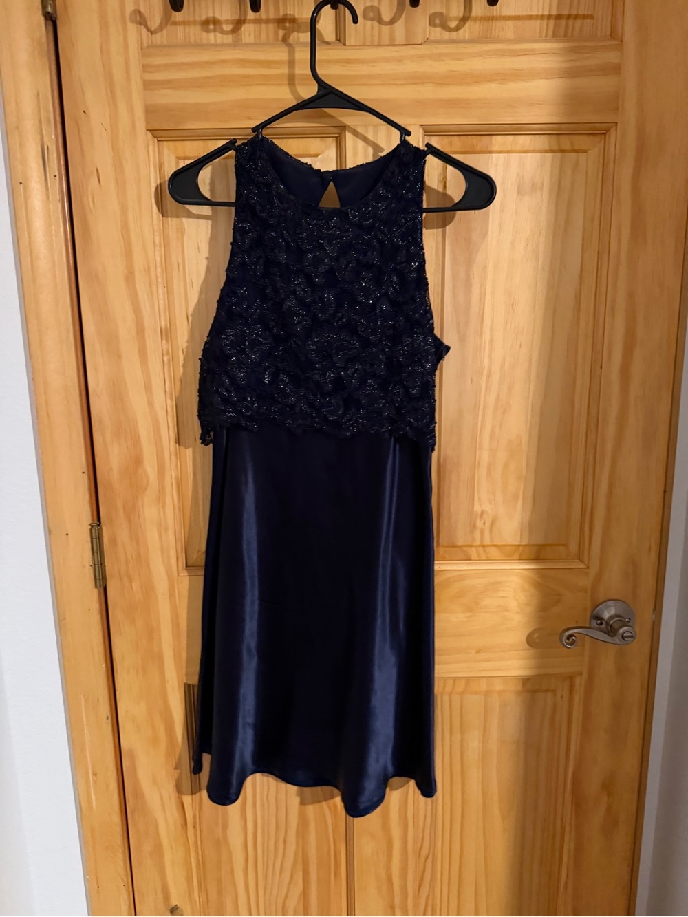 Maurices Navy Beaded Midi Dress